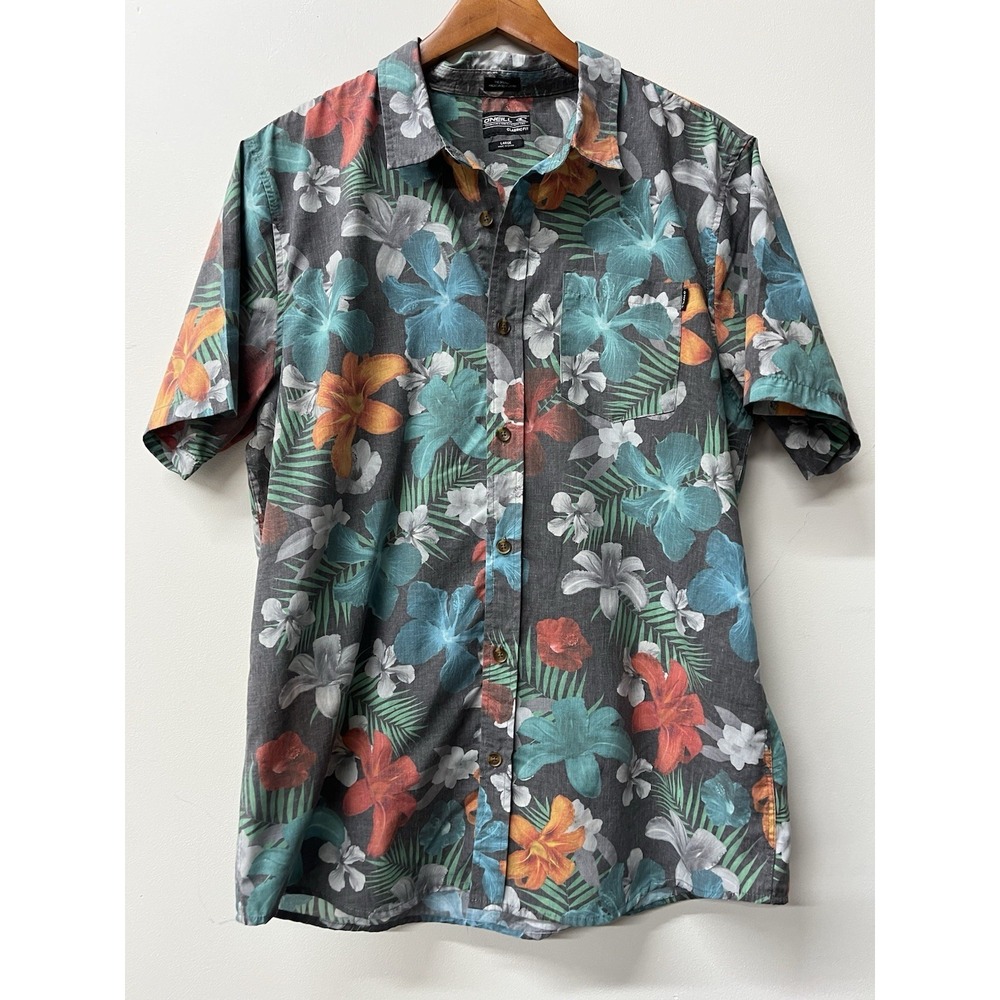 oneill O'neill Hawaiian Shirt Surf Size Large